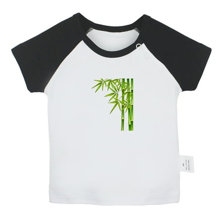 

Nature Pattern Bamboo T shirt For Baby Newborn Babies T-shirts Infant Tops 0-24M Kids Graphic Tees Clothing (Short Black Raglan T-shirt 12-18 Months)