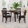 thumbnail image 2 of Costway 5 Piece Dining Table Set for 4 Rectangular Kitchen Table & 4 Chairs Dinette Set, 2 of 10