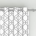 thumbnail image 5 of Aofoto Grid Texture Blackout Grommet Curtain，Thermal Insulated Curtain,2 Panel, White,52x96 inches, 5 of 5
