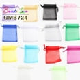 thumbnail image 3 of 50pcs/lot 5x7cm 7x9cm 9x12cm 10x15cm Drawstring Organza Bags Jewelry Packaging Bags Candy Wedding Bags Wholesale Gifts Pouches Pink 9x12cm, 3 of 6