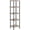 Greige + Black-11.8"L x 11.8"W x 45.3"H, variant on 6-tier Corner Shelf  Square Rack Display Tall Storage Plant Stand Bookcase For Small Spaces Living Room Home Office Kitchen Black Bk55cj01