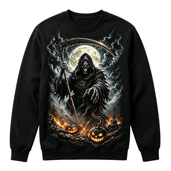 Kiijoy Halloween Kids Sweatshirt Boys Fashion Graphic Cozy Pullover, Black, Sizes 2-3T