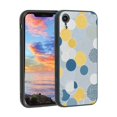 thumbnail image 1 of Compatible with iPhone XR Phone Case, Geometric-Circles-142 Case Men Women, Flexible Silicone Shockproof Case for iPhone XR, 1 of 1