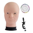 thumbnail image 3 of Xuanheng Male Bald Mannequin Head Hat Display Rack for Hairpieces s Making Styling B, 3 of 8