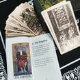 thumbnail image 3 of Cartas de tarot de lámina de oro rosa de plástico, estampado en caliente e impresión en color, cartas de juego de mesa impermeables de PVC de plástico, cartas por lotes, 3 of 5