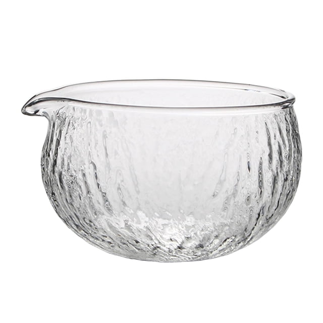 Cuenco de Matcha de Vidrio de 500ml con Vertedor, Taza de Té, Regalo, Taza de Matcha de Vidrio de Borosilicato Alto para Oficina, Agua Fría/ Sunnimix Cuenco de Matcha
