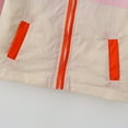 thumbnail image 2 of SGFCWSX Windbreaker Kids Girls Full Zip Jacket Color Block Lightweight Jackets Pink Size 5 Years, 2 of 7