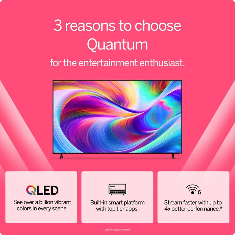 VIZIO 50" Class Quantum 4K QLED HDR Smart TV (NEW) VQD50M-0809
