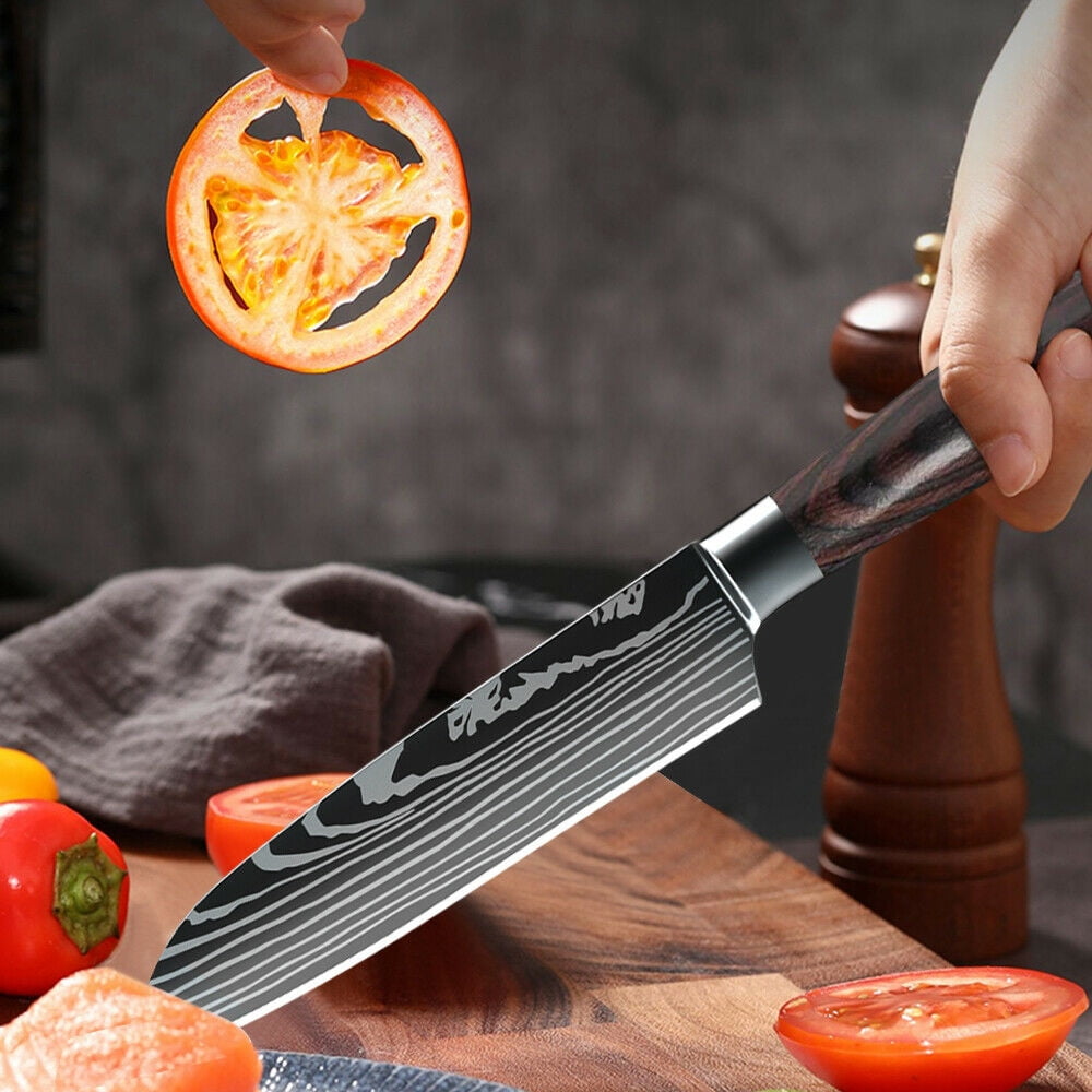  Sunnecko Paring Knife 5 Inch, Small Kitchen Knife with VG10  Damascus Steel Utility Knife with Solid Handle Fruit Knife Perfect for Cutting  Fruit and Vegetables Peeling Knife with Gift Box Petty