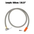 thumbnail image 3 of Adaptador de manguera de inflado de neum?ticos Flexible de 39,4 ", 1 Uds., mandril de aire de tama?o de rosca M6 con manguera para v?lvula de neum?tico est?ndar, rosca fina sin v?lvula de liberaci?n de aire Unique Bargains mandriles para neumáticos de automóviles, 3 of 6