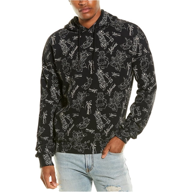 Sudadera con Capucha Elevenparis Hombre Supersónicos Negro 2XL
