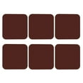 thumbnail image 2 of Disketp Brown Funny Coasters,6 Pcs Leather Coasters With Holder, Perfect Housewarming Hostess Gifts,Protect Furniture From Water Marks Scratch And Damage, 2 of 9