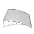 thumbnail image 2 of Door & Window Rain Cover Eaves Transparent Board & White Holder for Household Application (40*32in), 2 of 14