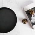thumbnail image 5 of ABS Cosmetic Tray Organizer, Decorative Storage Tray for Home, Kitchen, Bathroom - Black/White Round Tray (12x26x9.5cm), 5 of 5