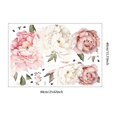thumbnail image 3 of Wallpaper Peel and Stick Promotion Sale! Nomeni Floral Peonies Wall Decal Peony Bouquet Flowers Removable Peel and Stick Wall Sticker, Home Decor Clearance Sale White, 3 of 7