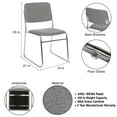 thumbnail image 4 of Hampden Furnishings Sandra Collection Padded Stack Chair, Grey, Pack of 2, 4 of 4