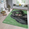 thumbnail image 3 of Monkey Rug & Home Decor-Cool Gorilla Black Area Rugs-Animal Monkey Rug Carpet Durable & Non-Slip Modern Rugs for Living Room Bedroom Man Cave Decorative-D90WG, 3 of 7