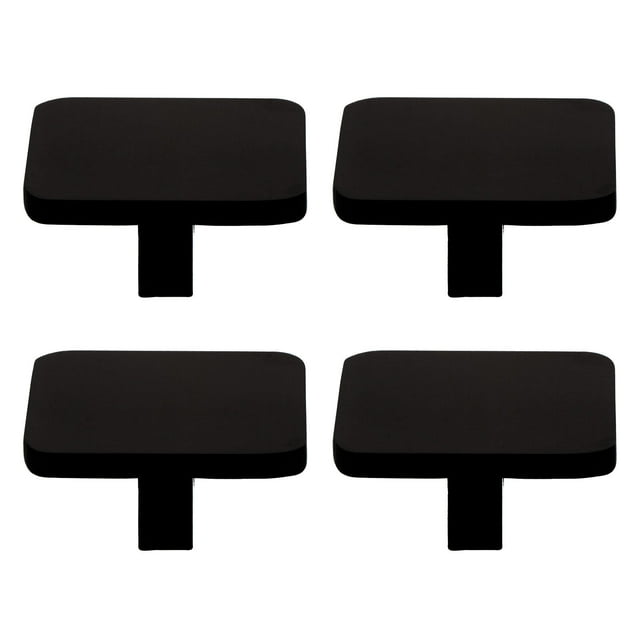 4 Pcs Poignées de Commode Carrées Simples en Aluminium