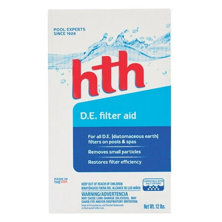 - Hth 67072 Diatomaceous Earth Filter Aid, 12 lb