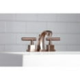 thumbnail image 3 of Kingston Brass KS494CQLAC Claremont 8 in. Widespread Bathroom Faucet, Antique Copper, 3 of 5