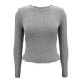 thumbnail image 1 of Playera George para Dama, Manga Larga Gris Talla EEG, 1 of 4