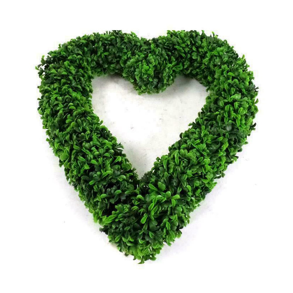 Large Faux Topiary Boxtree Garden Hanging Heart 