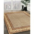 thumbnail image 2 of Ahgly Company Indoor Rectangle Traditional Sienna Brown Persian Area Rugs, Swatch Sample, 2 of 6