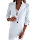 thumbnail image 2 of Puntoco Moda Mujer Abrigo Chaqueta Sólido Manga Larga Prendas De Abrigo Tops Liquidación Puntoco Puntoco-7451, 2 of 9