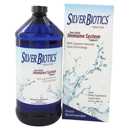 Insure Immune Support Liquid - Silver Biotics Ultimate Immune Support, 32 Oz