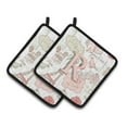 thumbnail image 3 of Carolines Treasures CJ2002-NPTHD Letter N Love in Paris Pink Pair of Pot Holders, 7.5 x 3 x 7.5 in., 3 of 7
