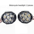 thumbnail image 2 of 2pcs 6 Led Motorcycle Light Headlight Assembly 10w 1000lm Universal Scooter Atv Fog Spotlight 6000k, 2 of 4