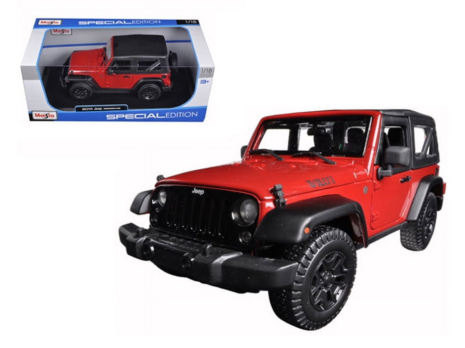 Maisto Toy Jeep Wrangler Rubicon Blue 1/27 Diecast Model Car