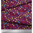 thumbnail image 2 of Soimoi Rayon Fabric Fish,Mermaid & Starfish Ocean Print Fabric by Yard 56 Inch Wide, 2 of 3