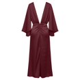 thumbnail image 6 of EliteGoogv Womens Shirt Dresses Short Sleeve Striped Patchwork Midi Dresses For Women Relaxed Loose Fit Summer Dresses Vacation Wedding Guest Dresses, 6 of 6
