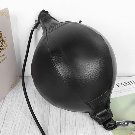 LABSERRON Pear Shape for Workout Use Reinforced Seams High Elastic PU Black 12 x 9 inches