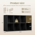 thumbnail image 6 of Homall Footless 8-Cube Standing Bookshelf,Suitable for Living rooms, Offices,and Study Rooms,Black, 6 of 7