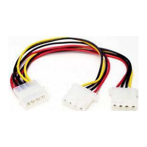 StarTech LP4 to 2x LP4 Power Y Splitter Cable M/F - 9
