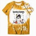 thumbnail image 5 of TOWED22 Halloween Shirt for Women Ghost Pumpkin T-Shirt Funny Tie Dye Graphic Tees Tops Blouse Gift(Yellow,XXL), 5 of 5