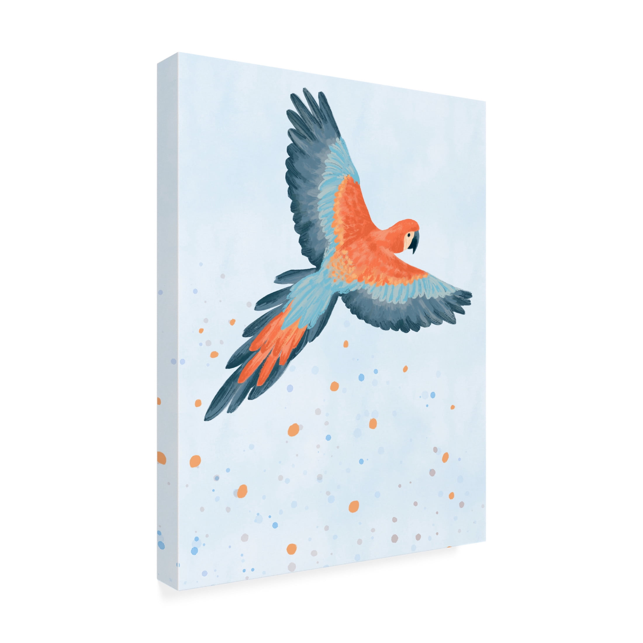 Trademark Fine Art Goed Blauw Fly With Me blue Canvas Wall Art