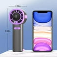 thumbnail image 6 of Portable Fan, 1-100 Speed Handheld Fans with LED Display Screen, USB Rechargeable Battery, Lightweight Personal Cooling for Women Men Indoor Outdoor Travel-White, 6 of 11