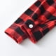 thumbnail image 2 of Gibobby Camisa&nbsp;Vaquera Chaqueta de camisa de franela para niños pequeños, chaqueta a cuadros de manga larga con solapa y botones, chaqueta con bolsillos para bebés y niñas, ab(Rojo, 6-12 Meses), 2 of 5