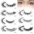 thumbnail image 2 of Nvzi-c 10 Pairs Wispy Mink Lashes Fluffy Eye Lashes Natural Look Volume Fake Eyelashes，A1025, 2 of 3