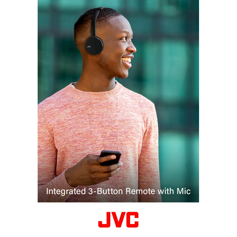 JVC HA-S23W - Auriculares inalámbricos con Bluetooth, diseño  plano plegable, batería de larga duración de 17 horas (azul) : Electrónica