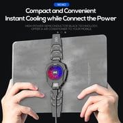 Tablet Cooler Semiconductor Fan Gaming and Live Stream Fast Cooling Pad Radiator Heatsink with LED Temperature Display for 5-8.4 inches iOS/Android Pad Samsung Tab Compatible with CoD Warzone Mobile