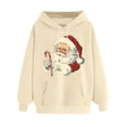 thumbnail image 1 of WILLBEST Sudadera con Capucha para Mujer, Estilo Navideño, con Estampado Navideño, Cuello Redondo y Manga Larga Diseño Holgado E Informal Grande, 1 of 3