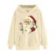 thumbnail image 1 of WILLBEST Sudadera con Capucha para Mujer, Estilo Navideño, con Estampado Navideño, Cuello Redondo y Manga Larga Diseño Holgado E Informal Grande, 1 of 3