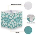 thumbnail image 4 of WOBOGO Isabelle Babo Storage Basket Foldable Easy to Clean Durable with Hollow Support Plate with Handle 15.75×10.63×6.96 in, 4 of 8