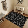thumbnail image 5 of Running Horse Washable Area Rug 3 x 5 ft Rustic Western Vintage Black White Wildlife Cactus Soft Non‑Slip Rugs Stain Repellent Indoor Mats for Entry Foyer, Apartment Living Corner Dining Nook, 5 of 9