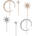 thumbnail image 1 of Paquete de 6 pinzas para el cabello con estrellas y luna Zhivalor CDWJ435, 1 of 4