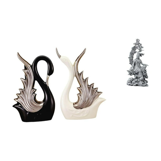 estatua de cisne,Figuras de cisne,estatuas,decoración del hogar,fiesta de bodas,Estatua de Guan Yin,Estatua de Guan Yin para decoración del hogar.,Escultura de Kuanyin,figurita,decoración